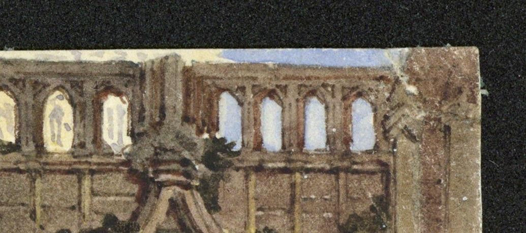 Style Of Samuel Prout Rouen Cathedral France Watercolour Painting 19th Century2