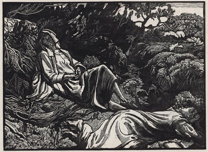 Dorothy Josephine Coke (1897-1979) Pencil Signed Woodcut - Badgeworth Valley0