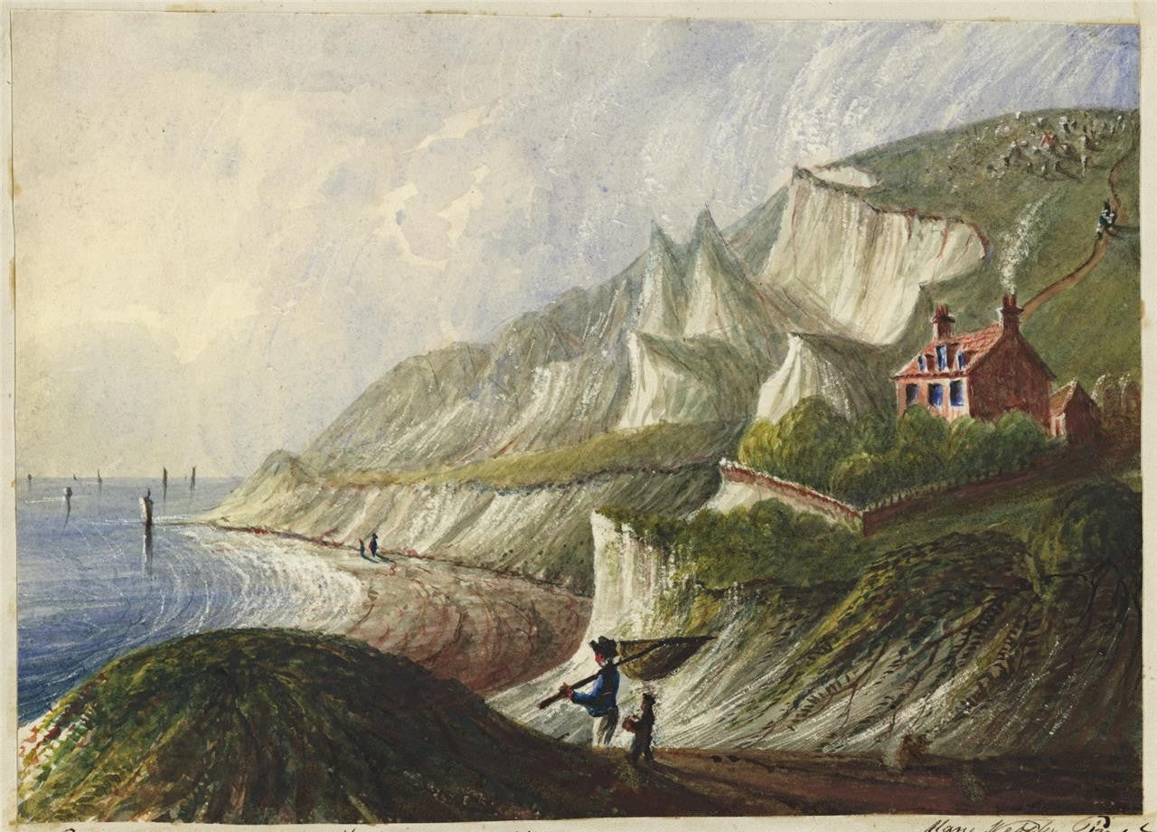 Mary Webster (1794-1883) Watercolour Painting Holywell Eastbourne 18500