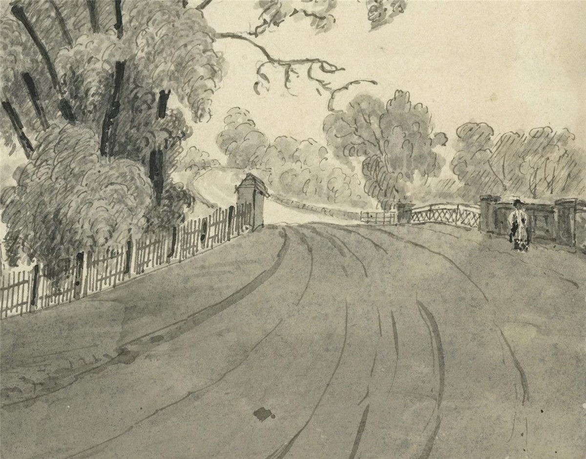 James Wilcox (1778-1865) Watercolour Painting - Wadesmill Hertfordshire 18446