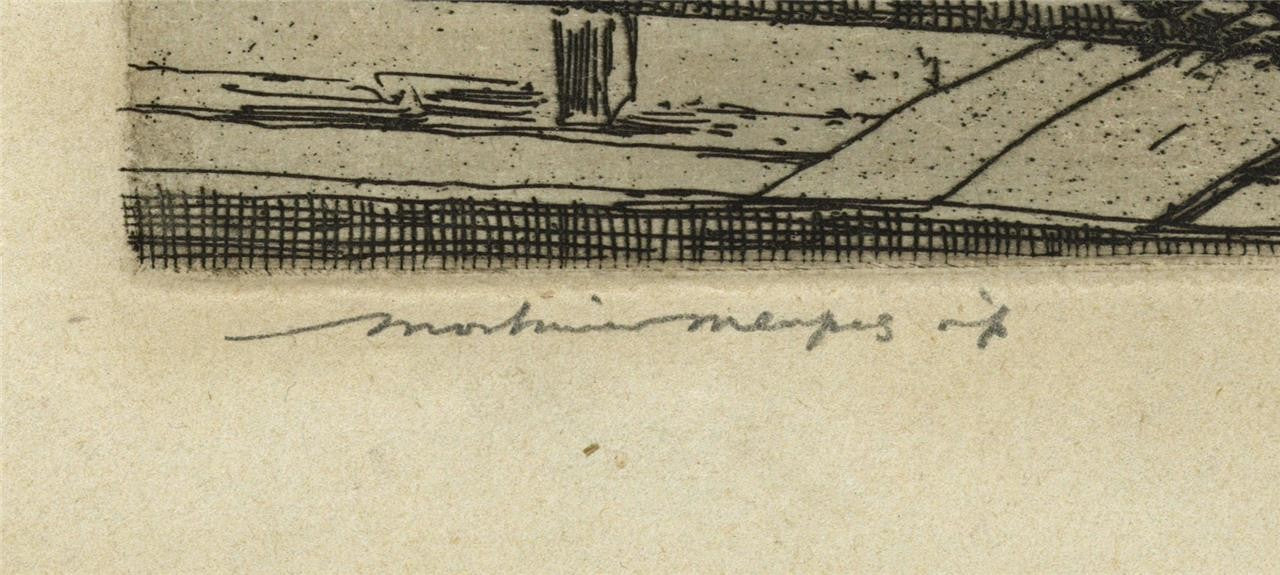 Mortimer Menpes (1855-1938) - Pencil Signed Etching - Near Billingsgate London2