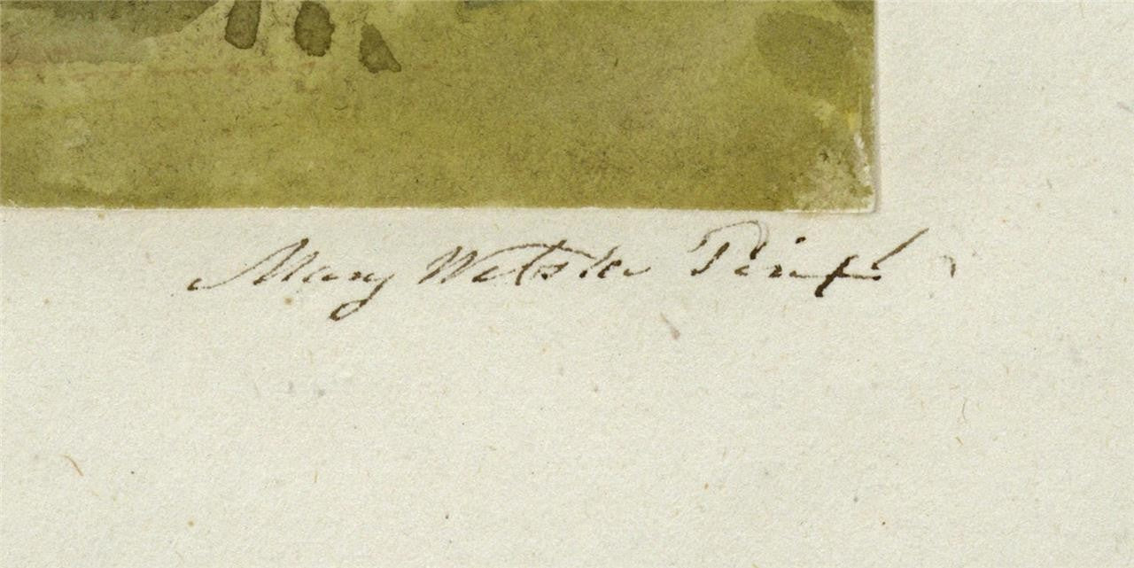 Mary Webster Watercolour Painting Chillon Cottage Near Kingston London 18422