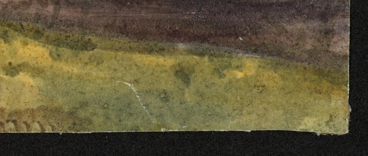 Mary Webster (1794-1883) Watercolour Painting - Cottages At Sudbury London 18407