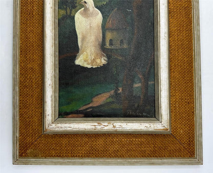 Kenneth Graham F.R.S.A Oil Painting - Doves At Holly Bush - Datchworth4