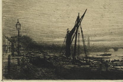 Mortimer Menpes (1855-1938) - Pencil Signed Etching - River Thames London3