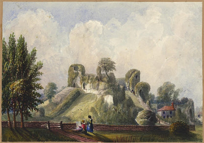 Mary Webster (1794-1883) - Watercolour Painting - Pevensey Castle Sussex - 18520