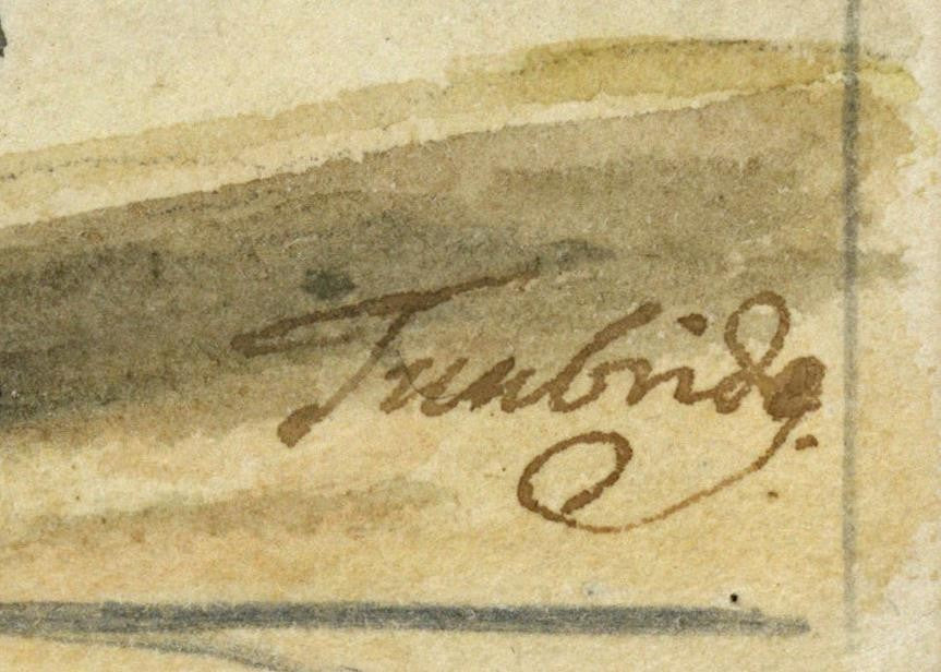 Tunbridge - Antique Watercolour Painting - 18th Century2