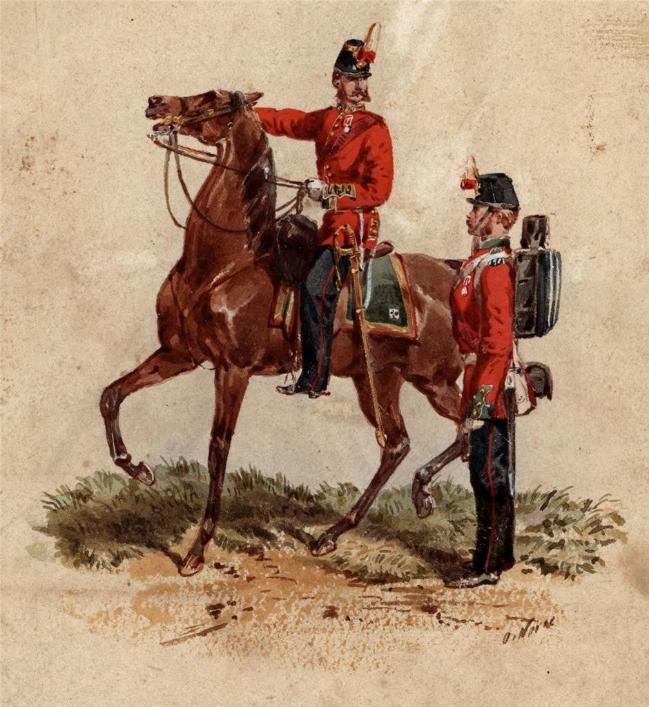Orlando Norie (1832-1901) - Watercolour Painting - 5th Fusiliers - 18623