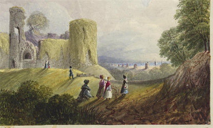 Mary Webster (1794-1883) - Watercolour Painting - Pevensey Castle Sussex 18427