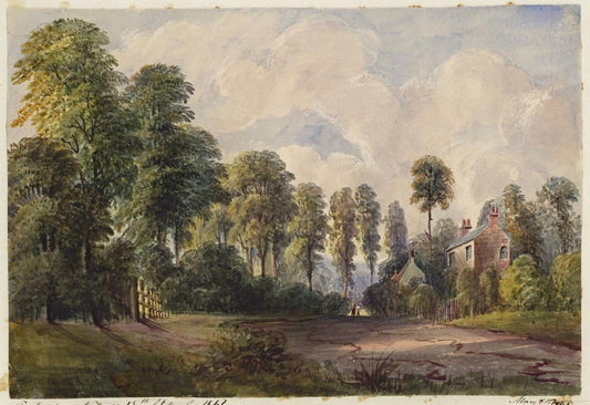Mary Webster (1794-1883) Watercolour Painting - Near Sudbury London 18410