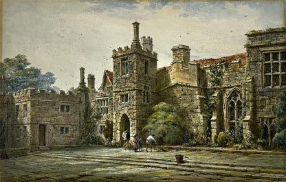 Louise Rayner (1832-1924) - Watercolour Painting - Haddon Hall0