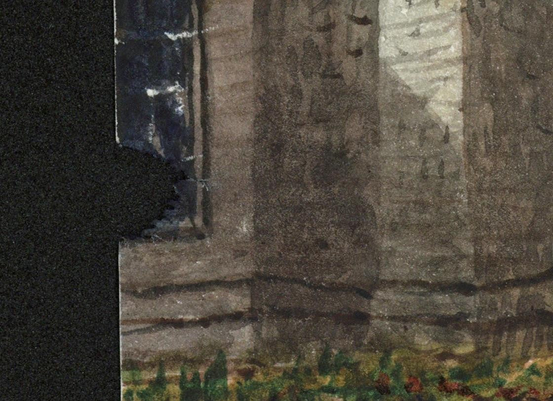 Mary Webster (1794-1883) Watercolour Painting - Abbey Gateway, Reading 18492