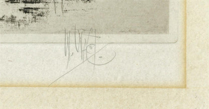 William Walcot (1874-1943) Pencil Signed Etching - Library Of San Marco Venice2