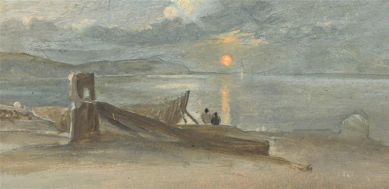 Coastal Sunset - Oil Painting - Late 19th / Early 20th Century3