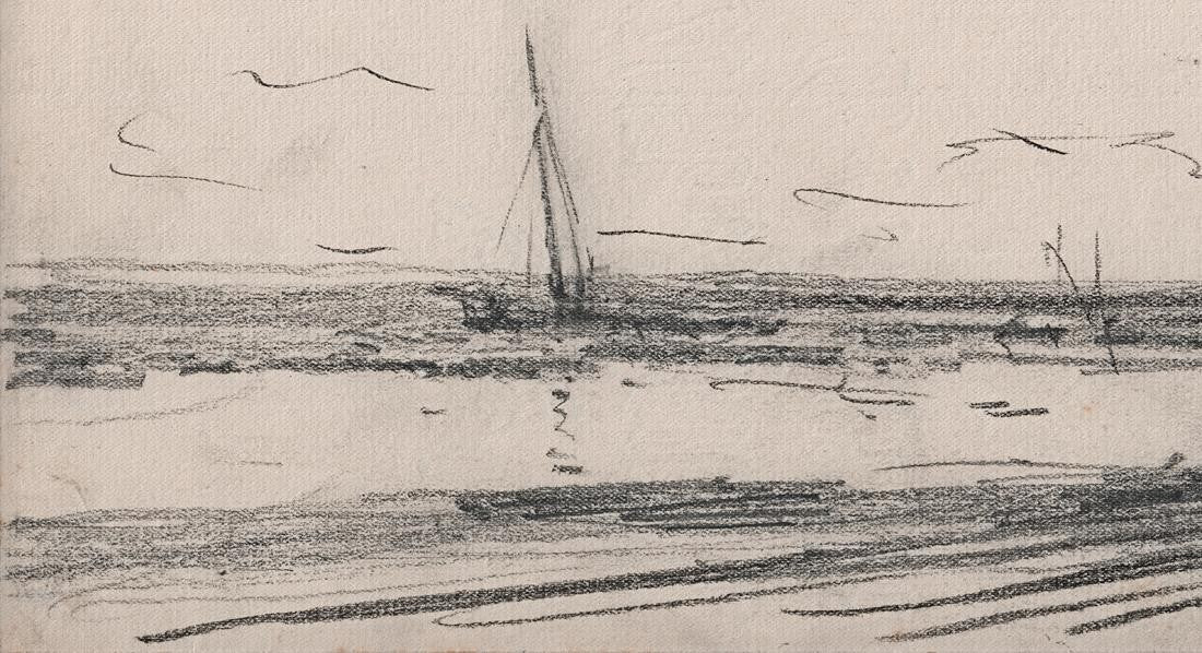 George Charles Haite (1855-1924) Pencil Drawing 1899 Wells-Next-The-Sea5