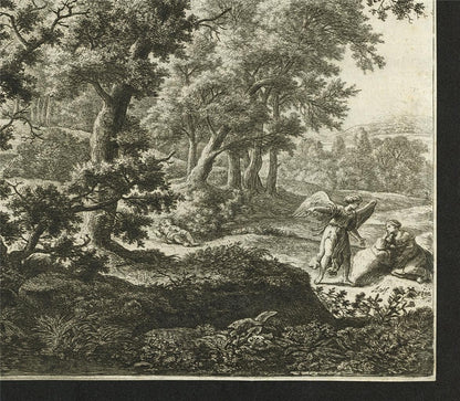 Antonie Waterloo Antique Etching Hagar Consoled by the Angel - Fountaine Walker9
