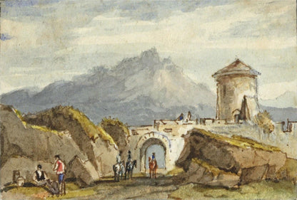 Style Of Samuel Prout - Miniature Watercolour Painting - 19th Century - 160