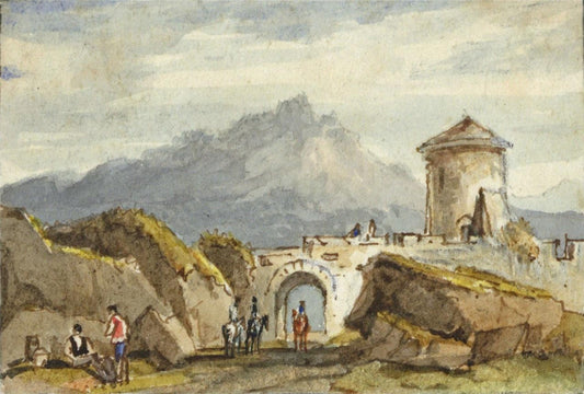 Style Of Samuel Prout - Miniature Watercolour Painting - 19th Century - 160