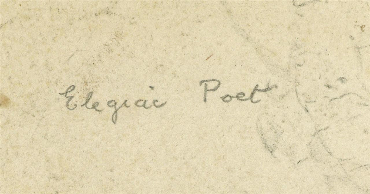 Cecil French (18791953) Pencil Drawing  Elegiac Poet7