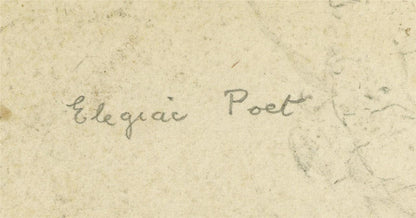 Cecil French (18791953) Pencil Drawing  Elegiac Poet7