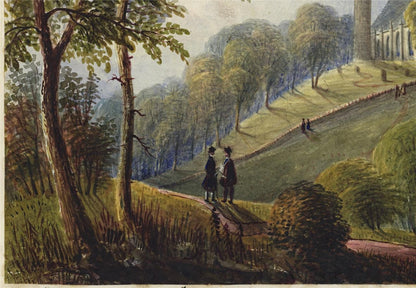 Mary Webster (1794-1883) Watercolour Painting - Brechin Cathedral Scotland 18557