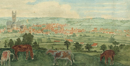 James Wilcox (1778-1865) Watercolour Painting - Canterbury 180013