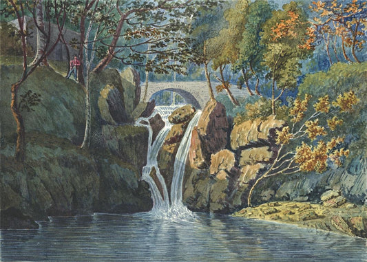 James Wilcox (1778-1865) Watercolour Painting Rydal Park Near Ambleside 18040