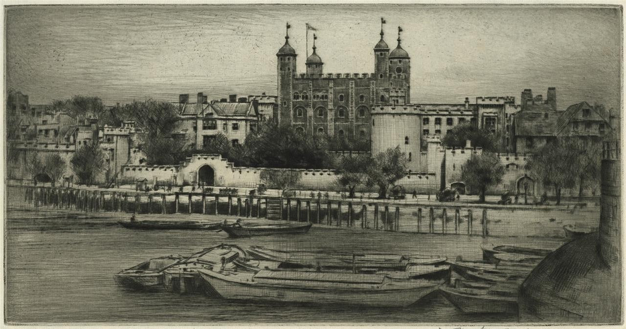 Mortimer Menpes (1855-1938) - Pencil Signed Etching - Tower Of London0