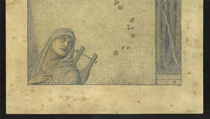 Cecil French (18791953) Pencil Drawing  Elegiac Poet10