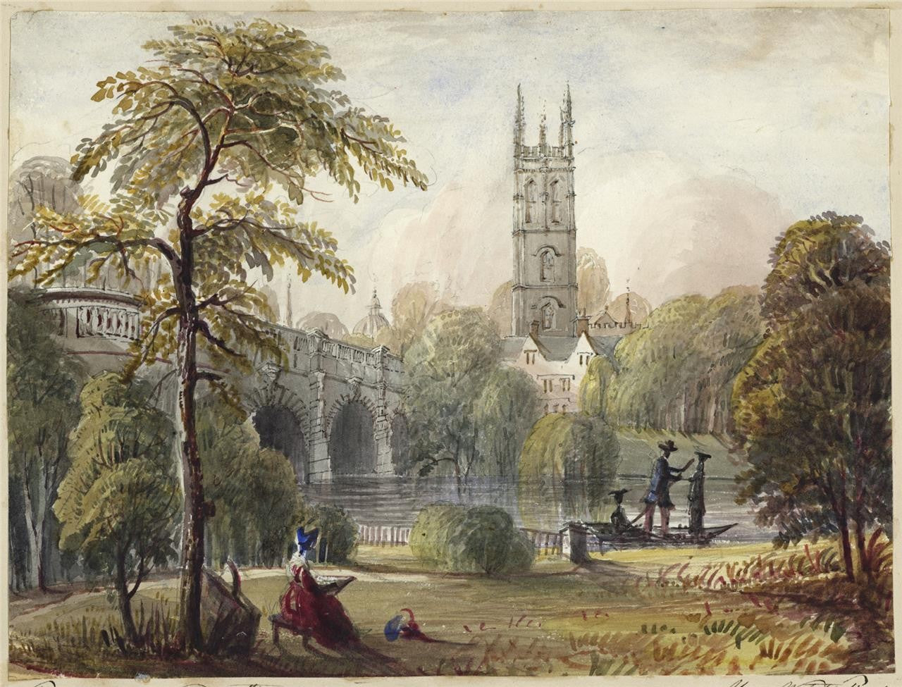 Mary Webster (1794-1883) Watercolour Painting - Magdalen College Oxford 18400