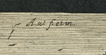 Antonie Waterloo - Antique Etching - Elijah Fed by the Ravens - T Sivright Stamp6