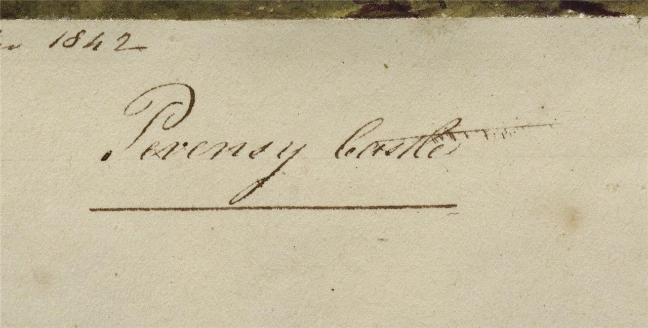 Mary Webster (1794-1883) - Watercolour Painting - Pevensey Castle Sussex - 18424