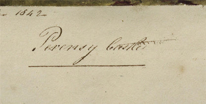 Mary Webster (1794-1883) - Watercolour Painting - Pevensey Castle Sussex - 18424