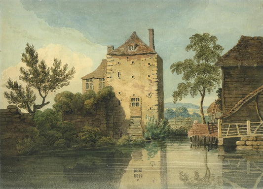 Anne Clark Watercolour Painting Part Of The Old Walls At Canterbury 18160