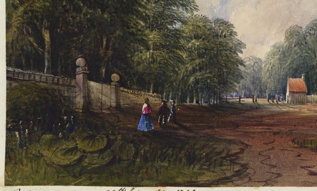 Mary Webster (1794-1883) Watercolour Painting - View On Harrow Road London 18415