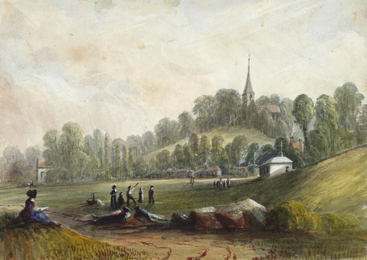 Mary Webster (1794-1883) Watercolour Painting - Harrow Church London 18400
