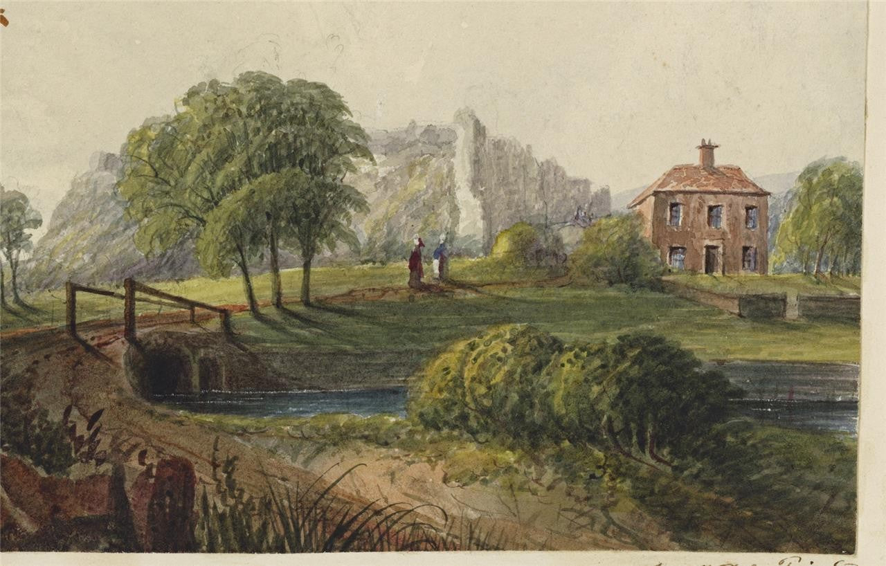 Mary Webster (1794-1883) - Watercolour Painting - Richborough Castle Kent 18435