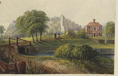 Mary Webster (1794-1883) - Watercolour Painting - Richborough Castle Kent 18435