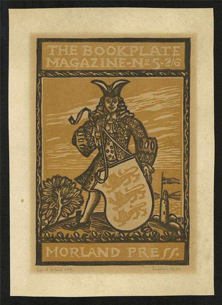 Ludovic-Rodo Pissarro (1878-1952) Pencil Signed Woodcut - Bookplate Magazine1