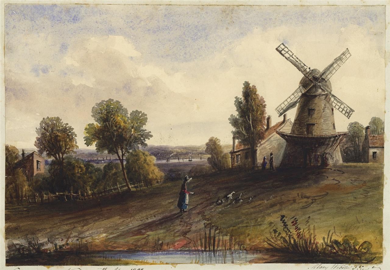 Mary Webster Watercolour Painting Plumstead Woolwich - Greenwich - London 18380