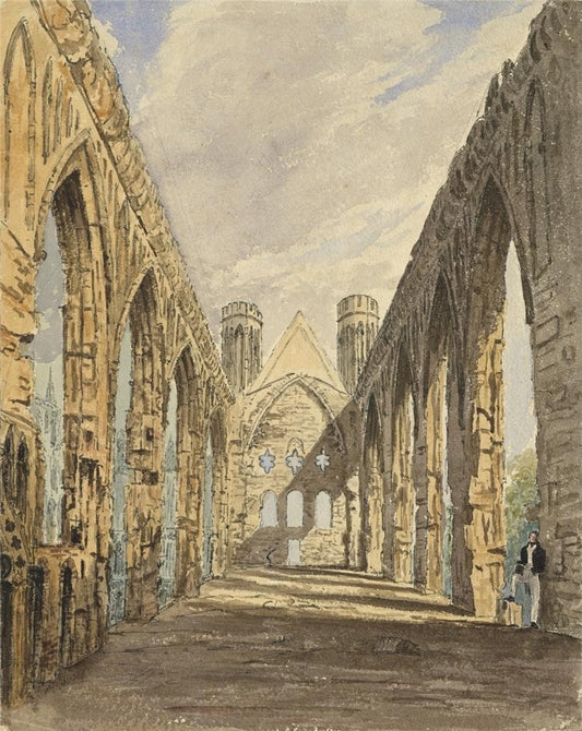 James Wilcox (1778-1865) Painting St Stephen's Chapel Westminster London 18360