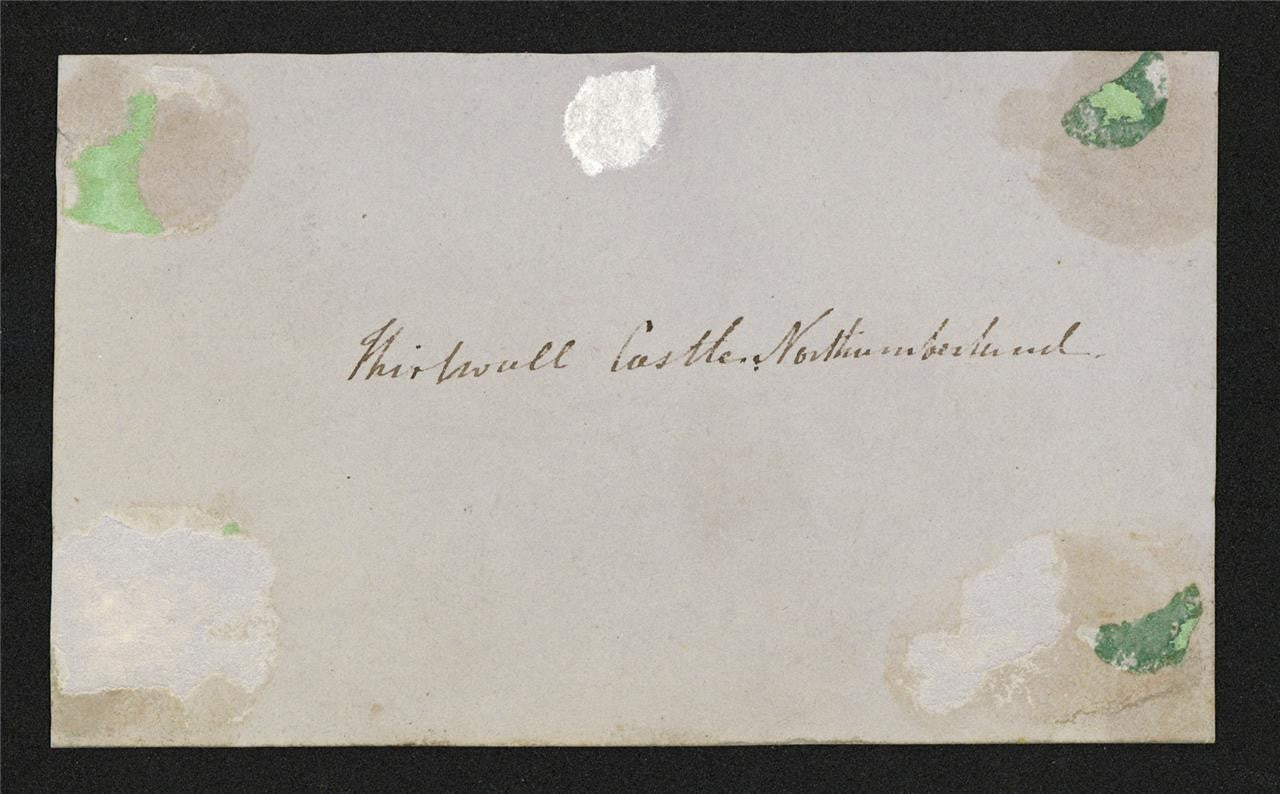 Thirlwall Castle Northumberland - Small Watercolour Painting - 19th Century8