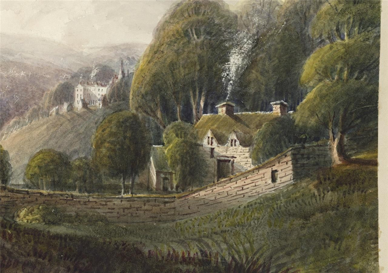 Mary Webster (1794-1883) Watercolour Painting Dowdeswell Near Cheltenham 18406