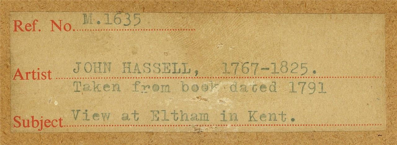 John Hassell (1767-1825) Watercolour Painting - Eltham, Kent - c17915