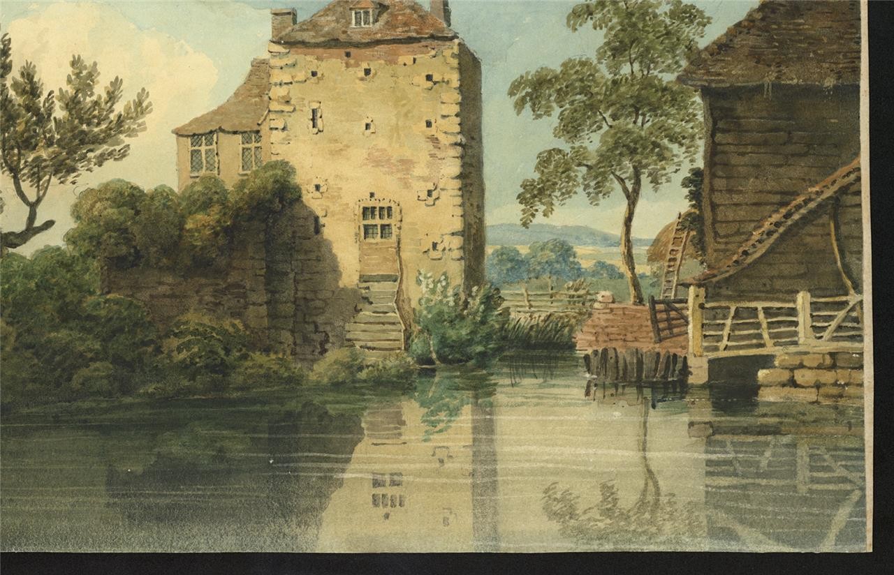 Anne Clark Watercolour Painting Part Of The Old Walls At Canterbury 181610