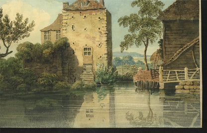 Anne Clark Watercolour Painting Part Of The Old Walls At Canterbury 181610