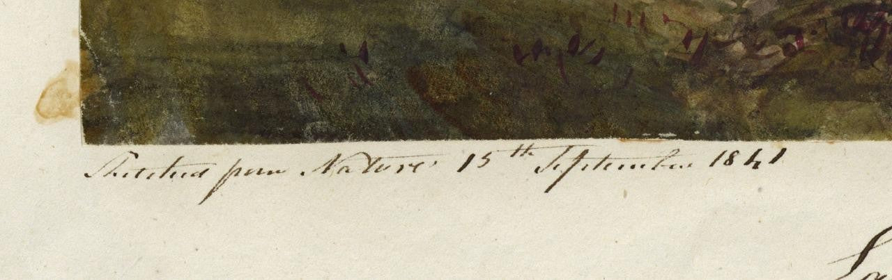 Mary Webster (1794-1883) Watercolour Painting - Near Sudbury London 18413