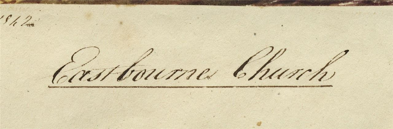 Mary Webster (1794-1883) Watercolour Painting - Eastbourne Church 18424