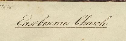 Mary Webster (1794-1883) Watercolour Painting - Eastbourne Church 18424