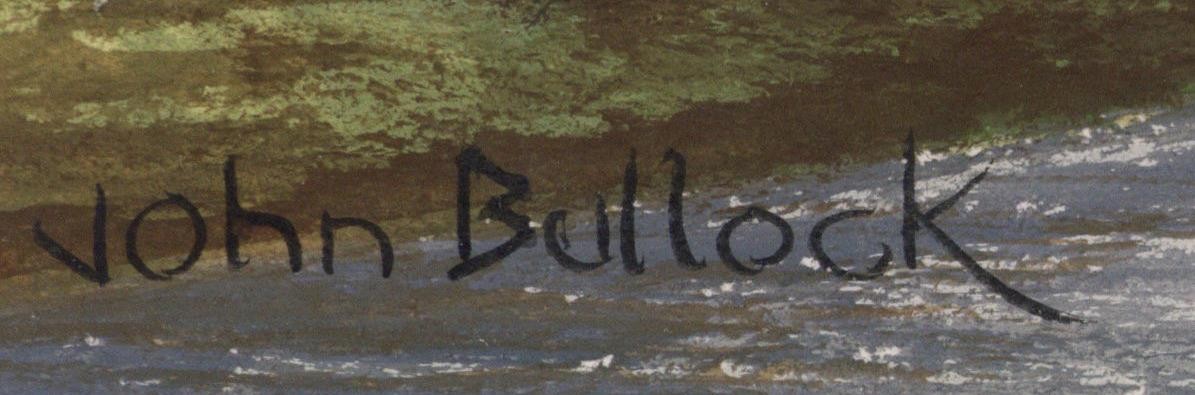 Football Match In The Park Gouache Painting  John Bullock  Northern Art2